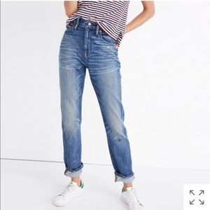 Madewell High-Rise Slim Boyjean - Painter Edition